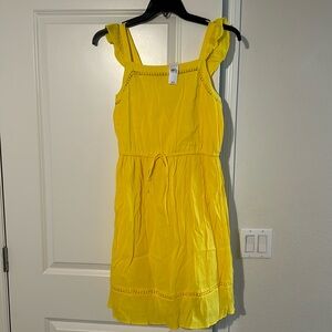 NWT Loft yellow summer dress size Large petites